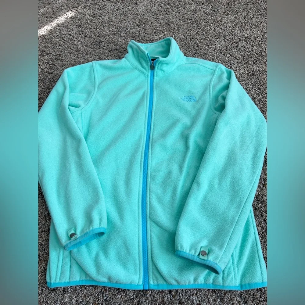 The North Face turquoise blue